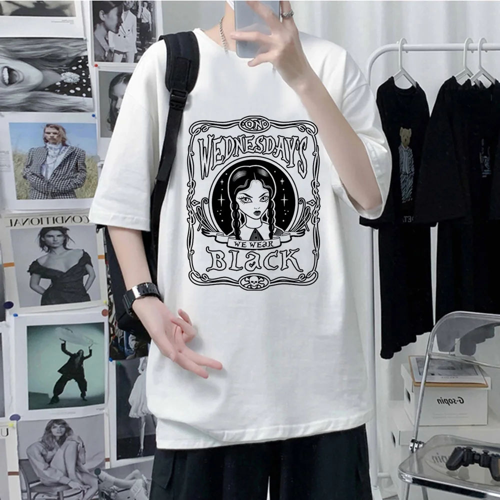

Wednesday Addams Tee women harajuku Tee female streetwear clothing