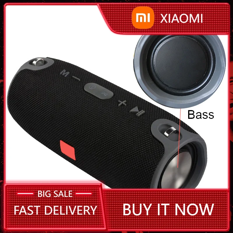 XIAOMI 3600mAh 40W TWS Bluetooth Speaker Waterproof Portable PC Column Bass Music Player Subwoofer Boombox with BT AUX TF Usb