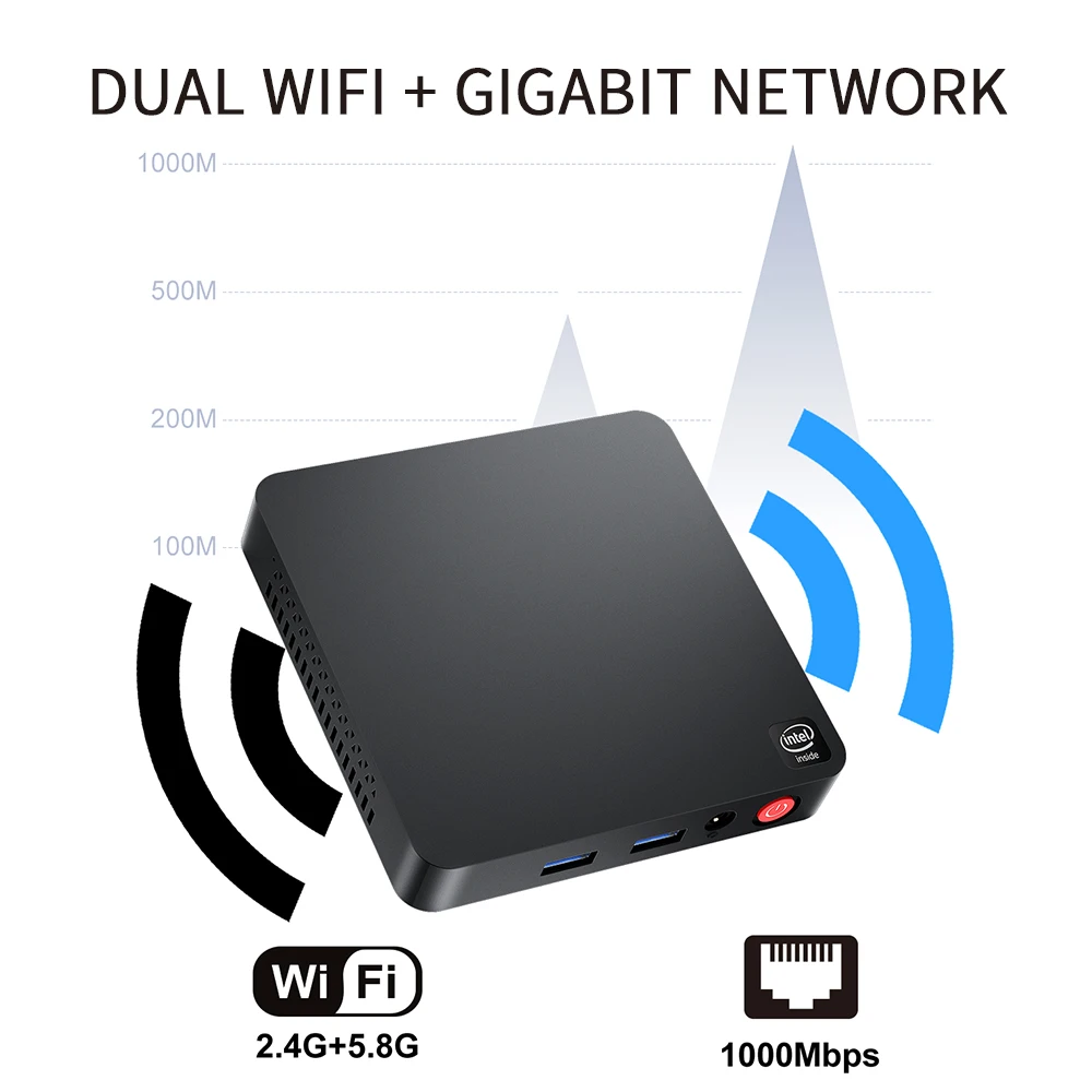 Beelink T4 Pro Windows 10 Мини ПК процессор Intel N3350 4 Гб ОЗУ eMMC 64 2 4G 5 8G WiFi 1000M LAN Bluetooth настольный