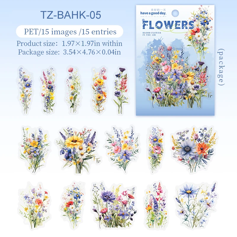 

Набор наклеек Flower Bloom Series