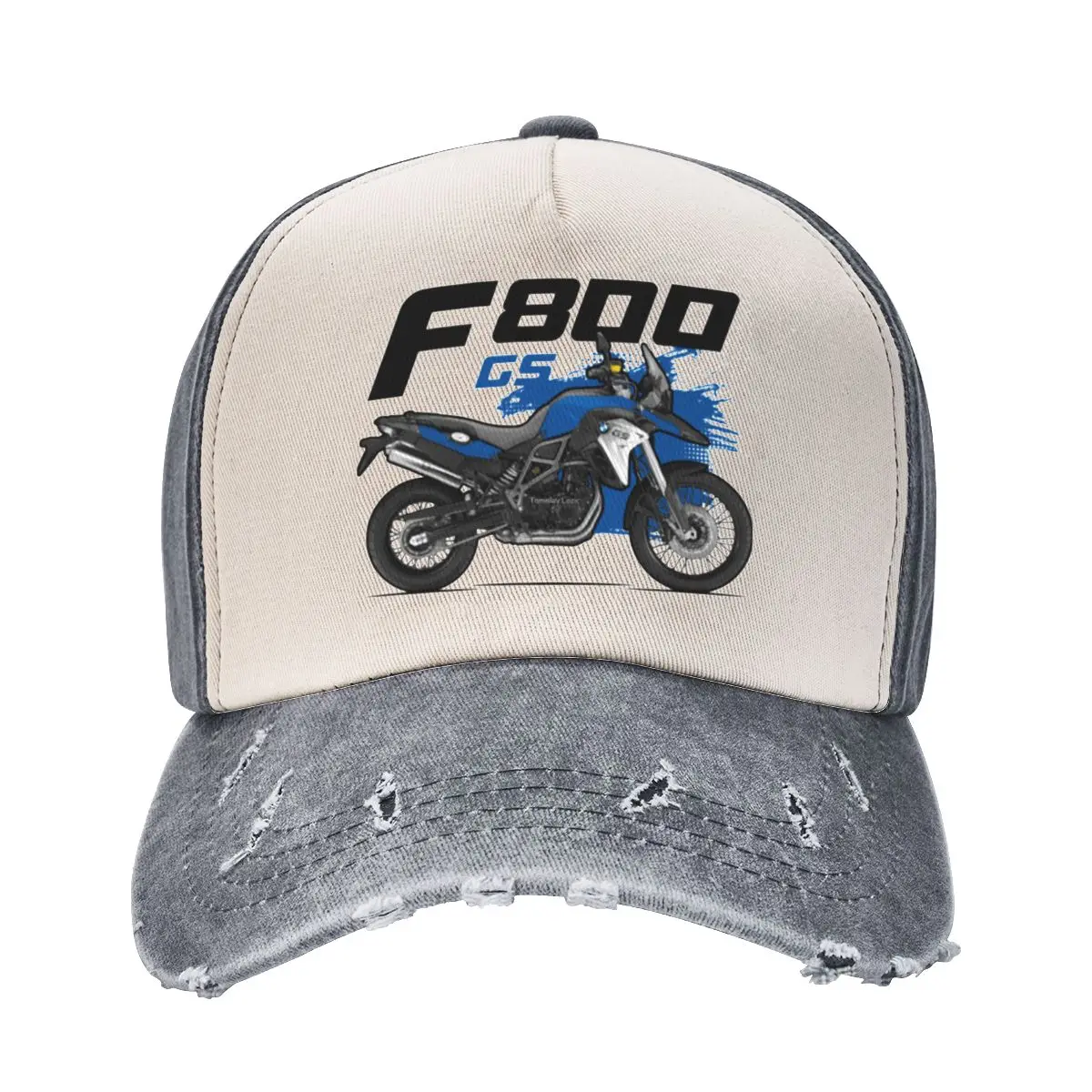 

Fashion F800 GS Adventure Bike Motorcycle Baseball Caps Men Women Distressed Denim Sun Cap F 800 Moto Soft Hats Cap