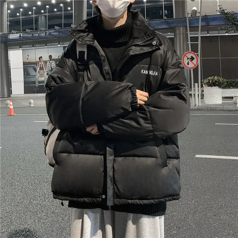 Plus Velvet Thick Thick Warm Jacket Autumn and Winter New Stand-up Collar Gentle Wind Long-sleeved All-match Down Jacket