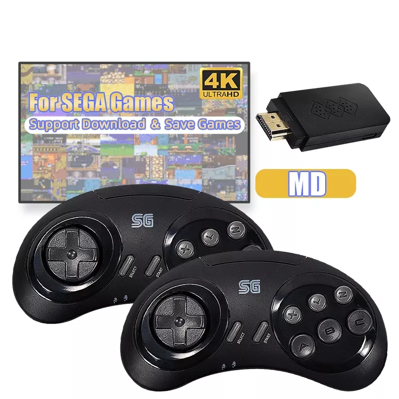 

DATA FROG Y2 SG 16 Bit 4K Game Stick for MD Sega Mini Video Game Console HDMI-compatible 900+ Game for Sega Genesis/Mega Drive