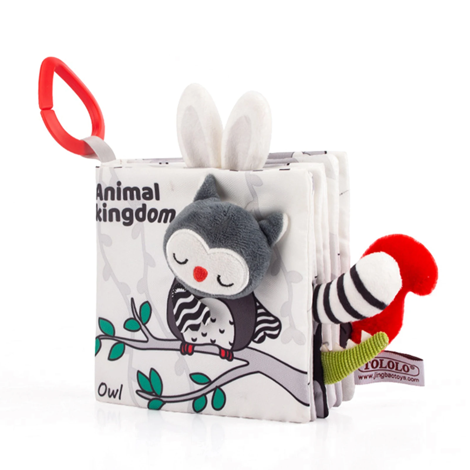 

Baby Soft Tail Cloth Book Educational Learning Toy For Toddlers Newborns Visually Stimulate A Variety Of Tactile Training