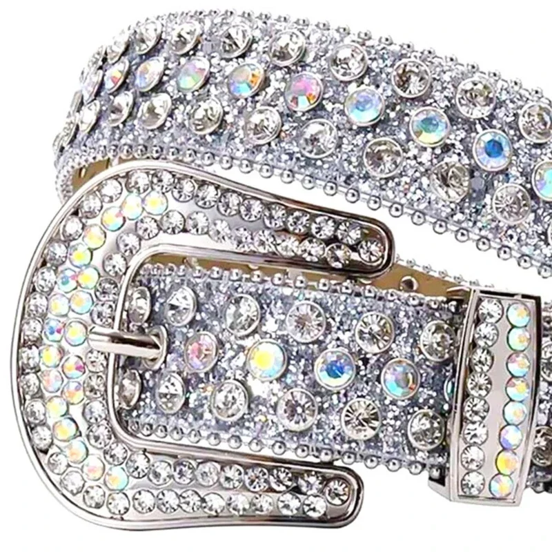 Пояс со стразами пояс с шипами и пряжкой в ​​виде черепа костюмы на талию