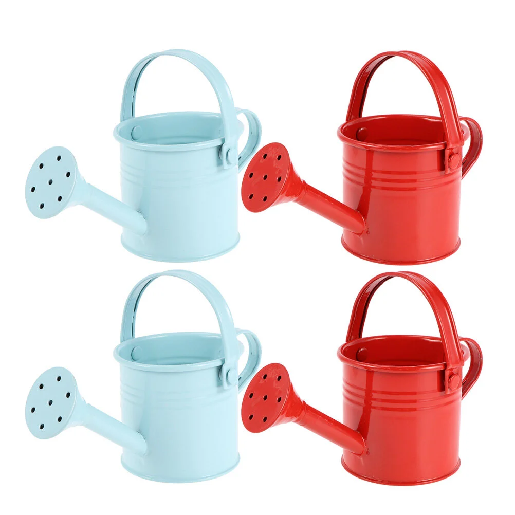 

4 Pcs Small Jug Household Watering Pot Gardening Cans Spray Bottle Outdoor Sprayer Flowers Iron Planting Child Vase