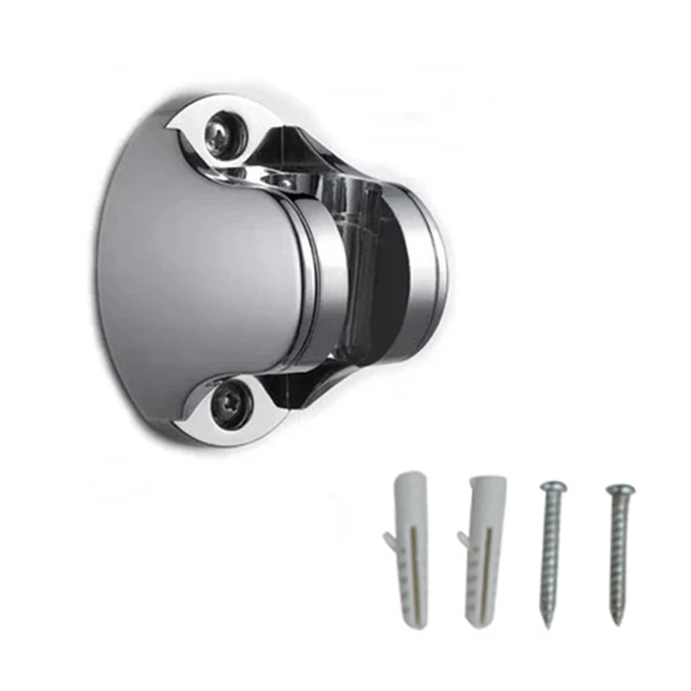 

Electroplated Hotel Easy Install Home Bathroom Guest House Wall Mounted Bracket Holder Universal ABS Durable Shower Head Holder