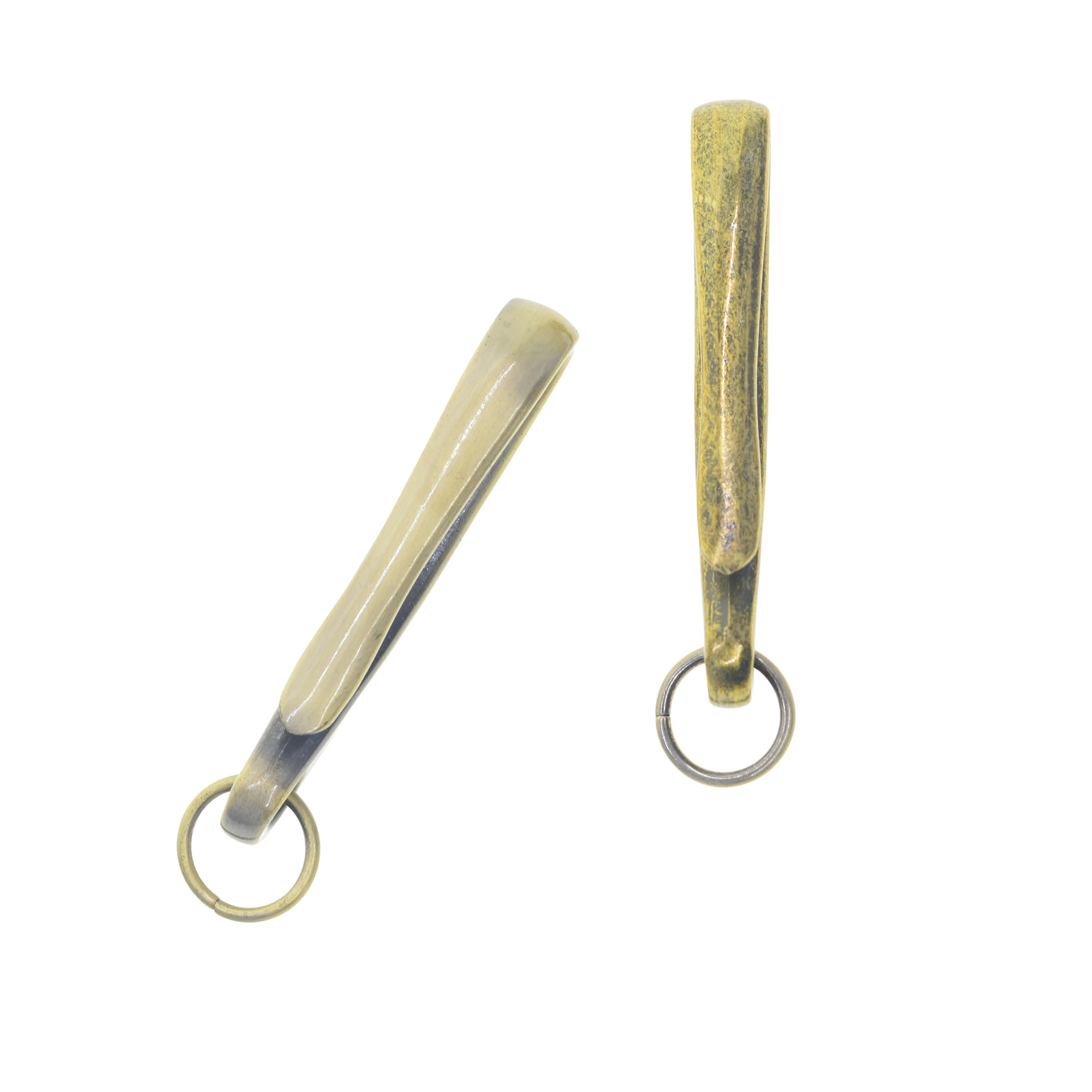 

Бронзовый и матовый латунный тонкий твердый металлический креативный японский рыбка U-образный крючок Брелок для ключей держатель EDC товар...