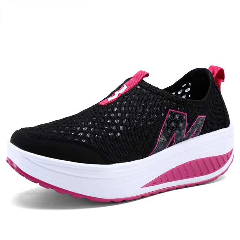 

Summer Middle-aged Ladies Fitness Training Free Lazy Sports Shoes Shake Shoes 5 Colors Shoes Women Sneakers Walking Shoes
