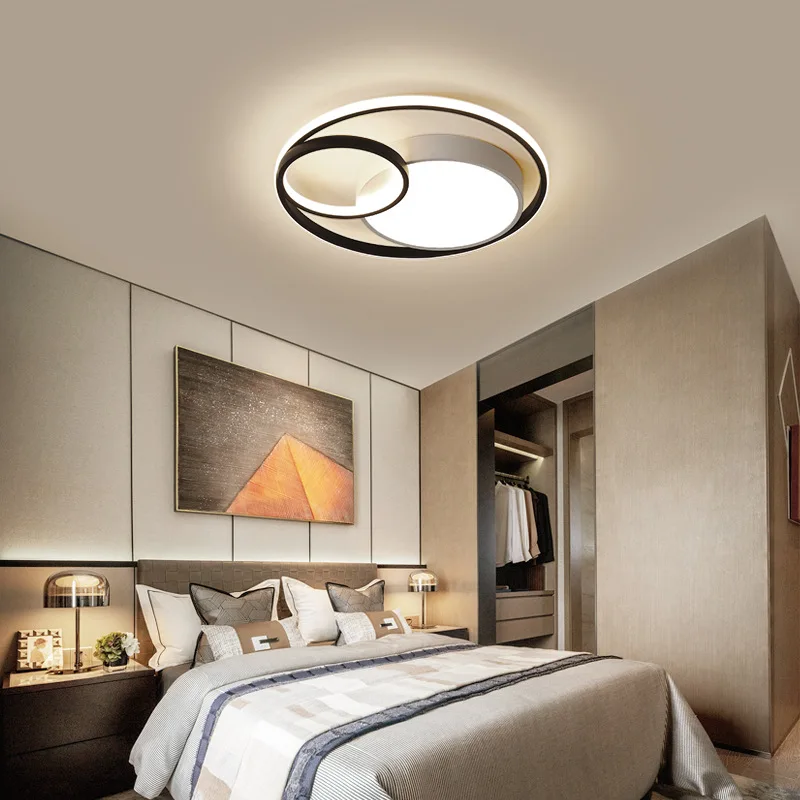 

Современная лампа для коридора, светодиодный потолочный светильник в скандинавском стиле, акриловая лампа для спальни, коридора, балкона, г...