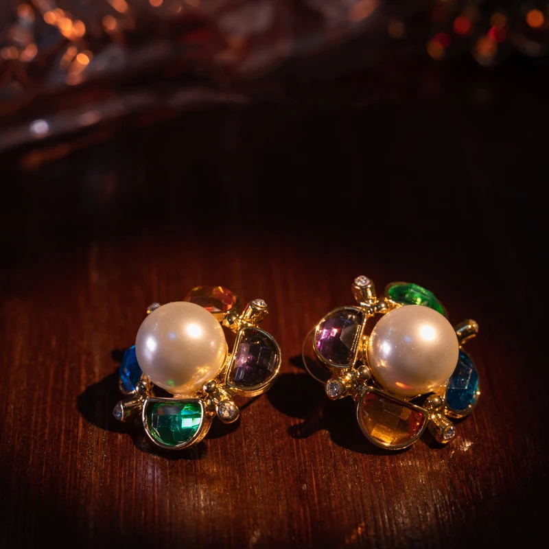 

Colorful Flower Earrings