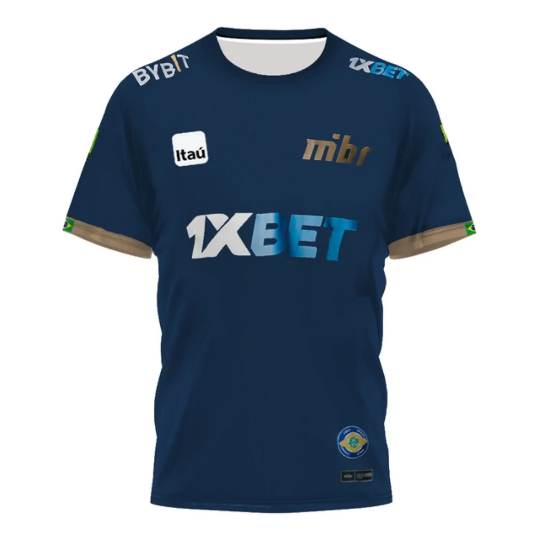 

Mibr Team Esports Competition Men's T-shirt Sports Round Neck Casual Short Sleeved Street 2023 Adult and Children's Top