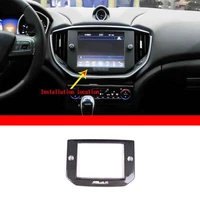 for 2014 2015 maserati ghiblireal carbon fiber car styling car central control navigation screen decorative frame auto parts