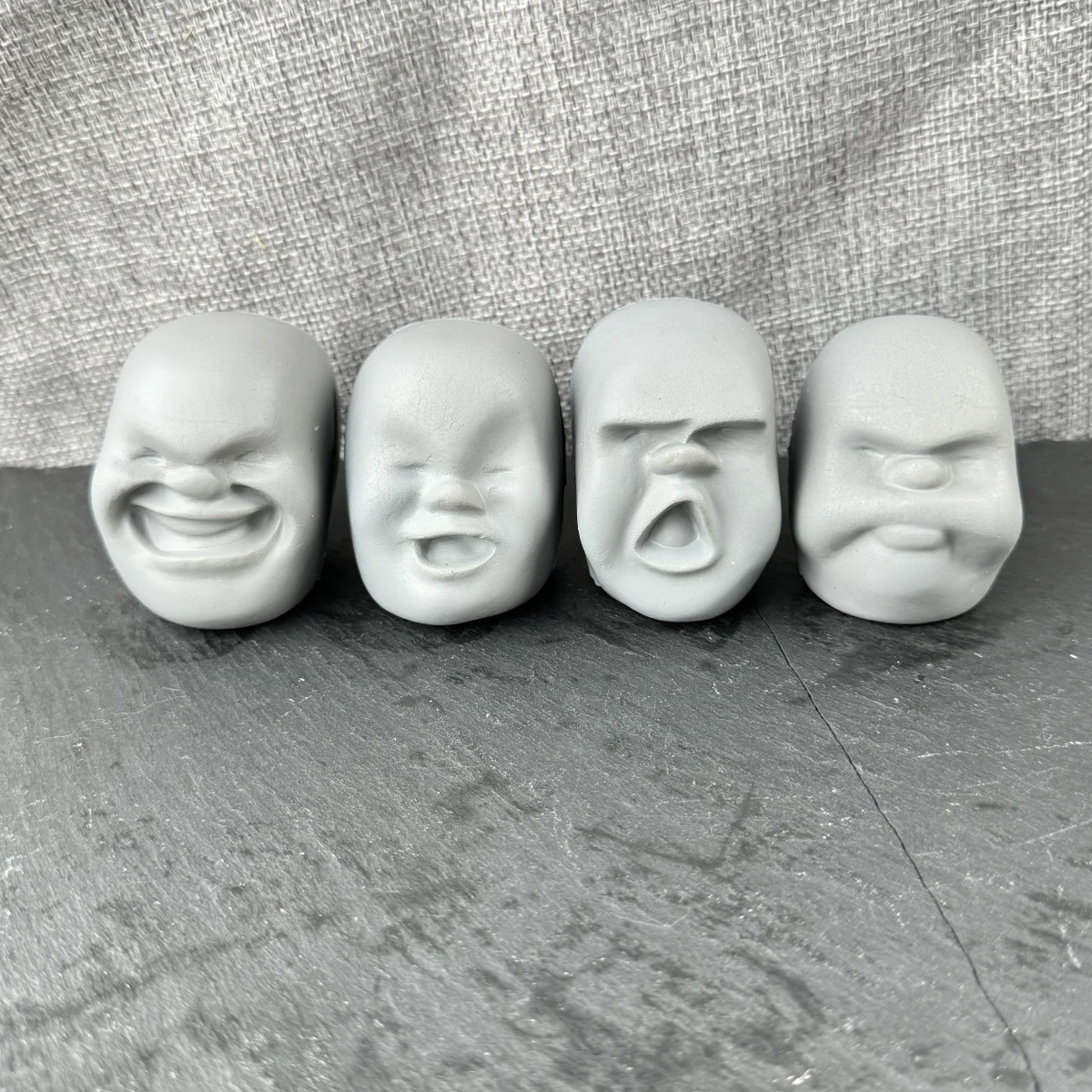 4 шт. мяч с эмоцией человеческого лица медленный отскок забавная новинка Caomaru