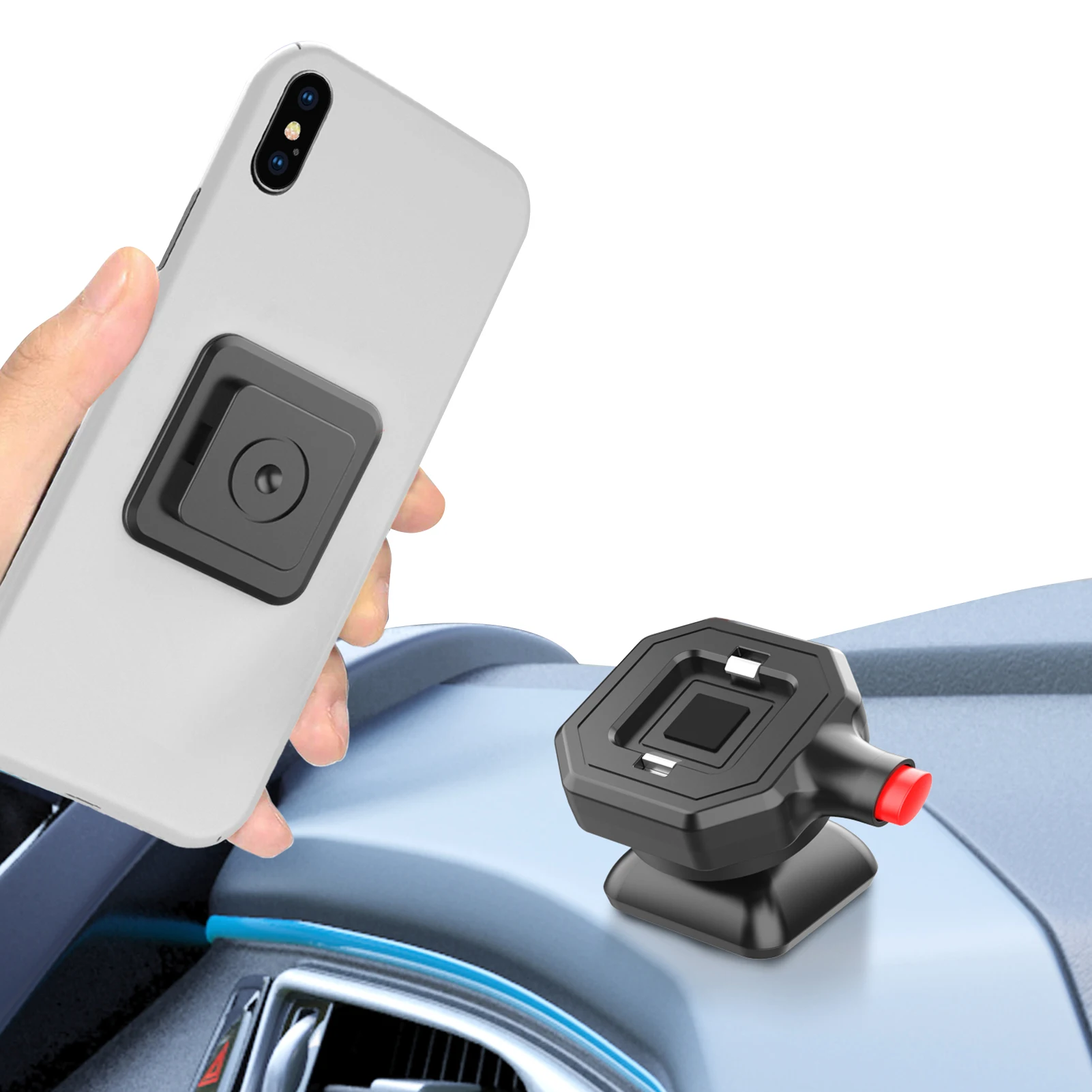 

Автомобильный держатель для телефона с креплением на приборную панель автомобильный держатель с вращением на 360 градусов Регулируемая под...