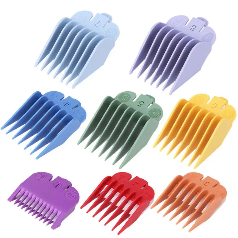 

8 Pcs/set Oil Head Electric Clippers Caliper Limit Comb Hair Clipper Tooth Guides Combs Cutting Tool