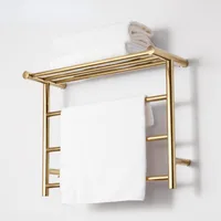 304 Stainless Steel Towel  Gold Warmer Bathroom Toilet Heated Towel Rail Wall Mounted Electric Heating Towel Drying Rack