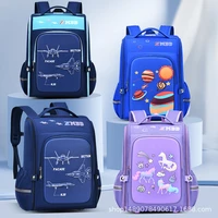 2022 new space school bags for boys girls primary middle student shoulder orthopedic backpack large capacity super light mochila
