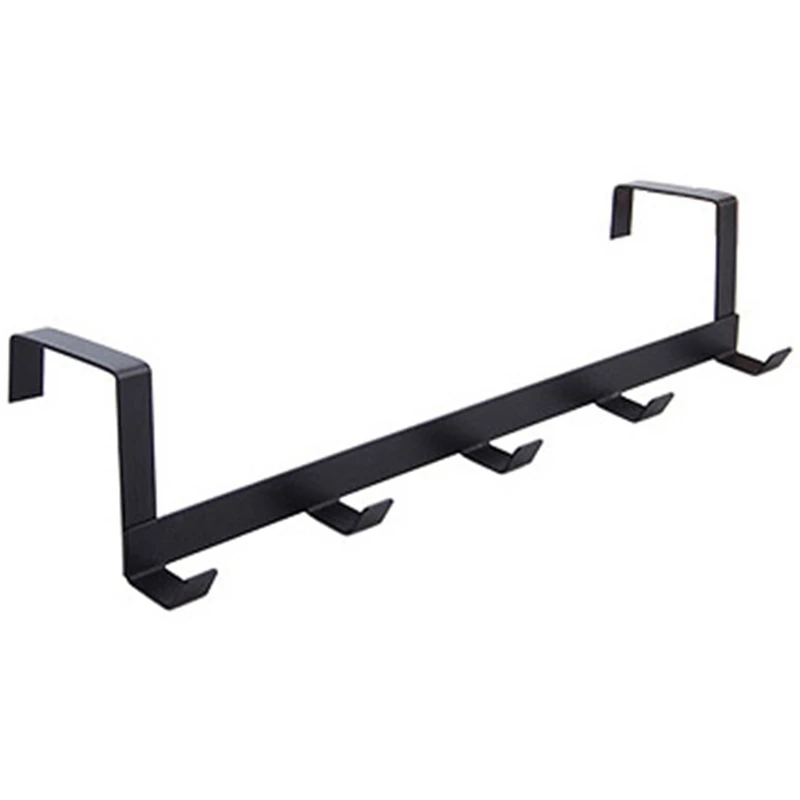 

Smart Wide Over The Door Rack Wrought Iron Hook Black