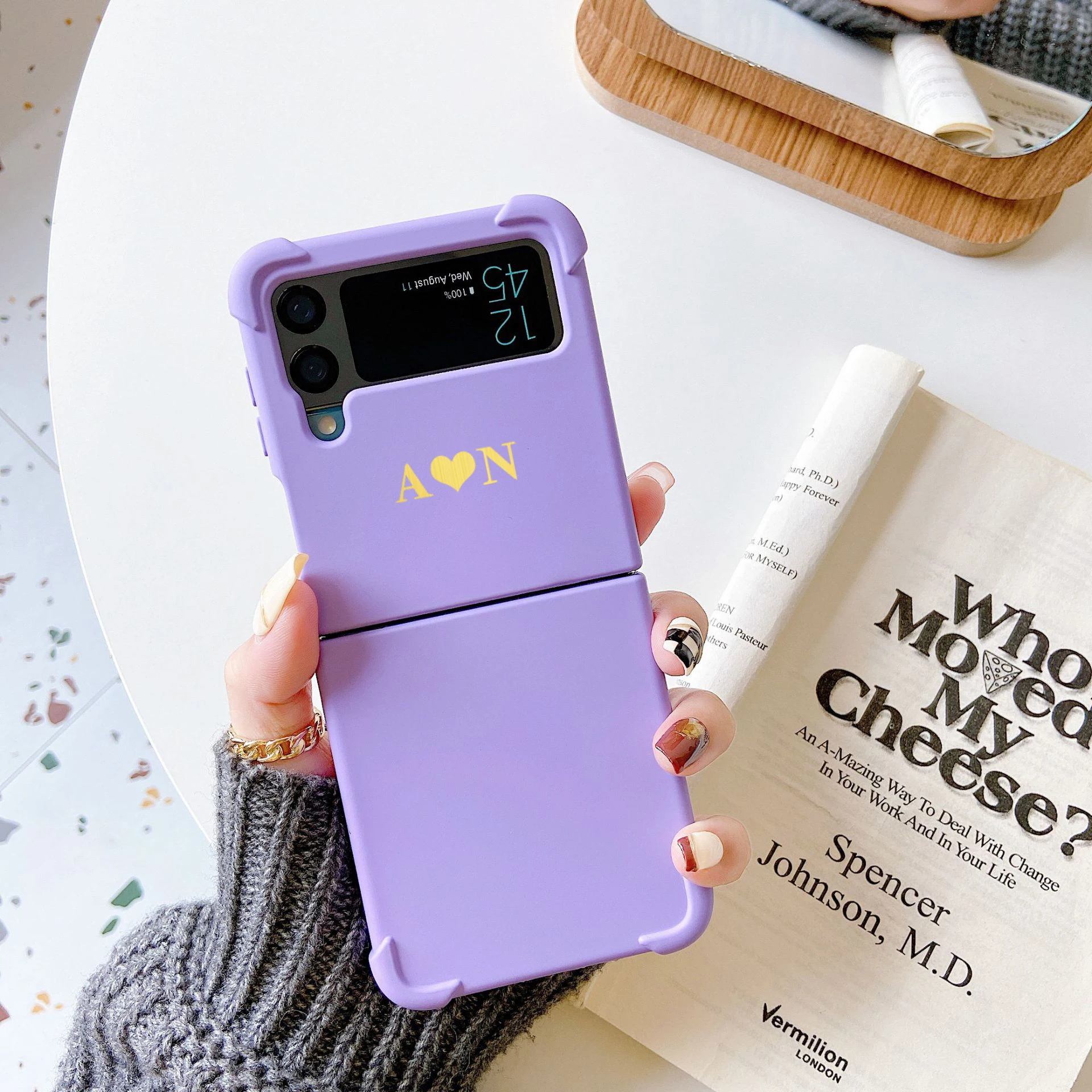 2022 Fashion Personalized Customizable Name Phone Case For Samsung Galaxy z flip 3 z Flip4 Case