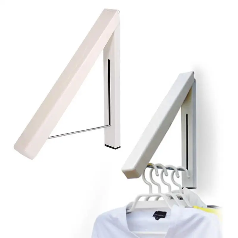 Wall Hanging Clothes Bathroom Holder Storage Rack Retractable Hanger Drying Rack For Home Bathroom Organizer Kitchen Accessories