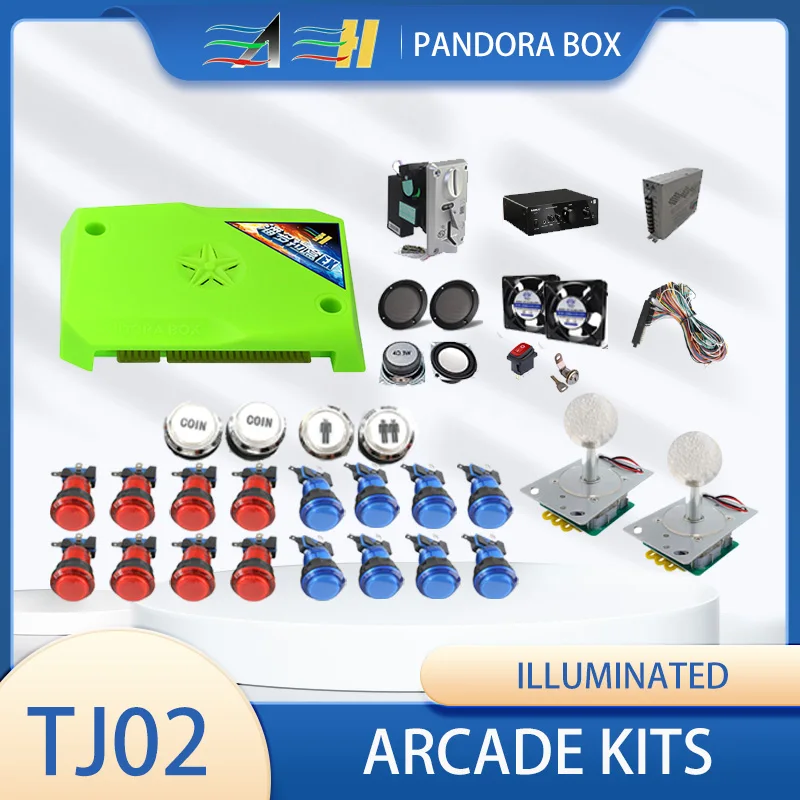 Retro Arcade Buttons Kit for Bartop Cabiet Vewlix Coin Operated Machine Bright Arcade Button
