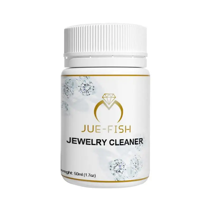 

50ML Jewelry Cleaner Silver Jewelry Necklace Ring Clean Polishing Spray Ring Care Washing Fluid Multi-Function Purpose Cleaner