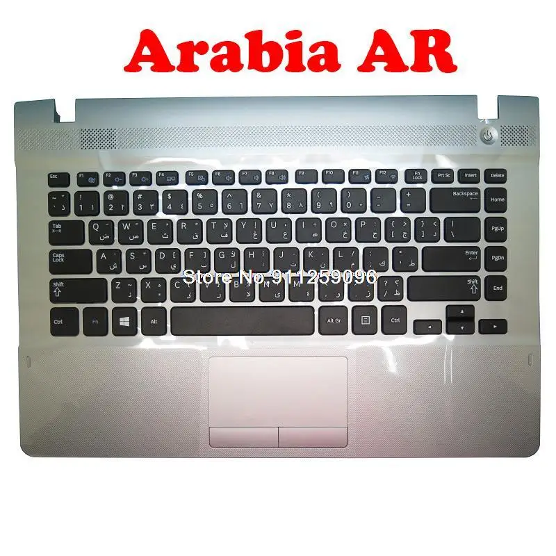 

Thailand TI Arabia AR Laptop PalmRest&keyboard For Samsung NP270E4V 270E4V Upper Case Cover With Touchpad Speaker New