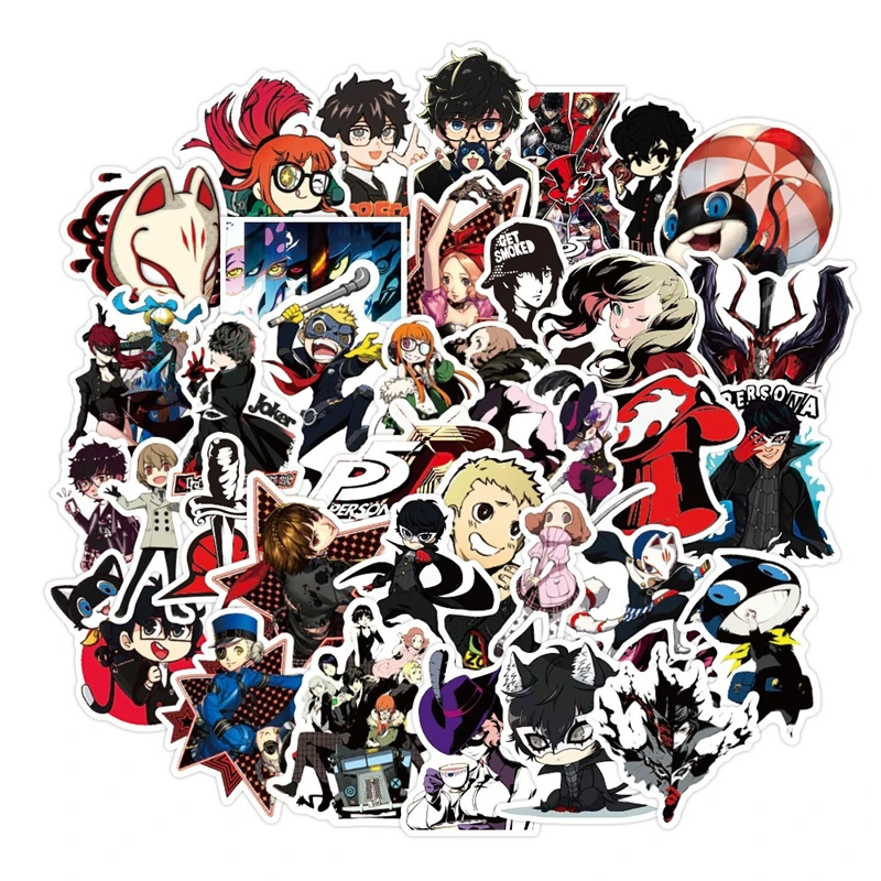 

Cartoon Anime Kawaii PERSONA Stickers for Laptop Suitcase Stationery Waterproof Decals Album Graffiti Kids Toys Birthday Gifts