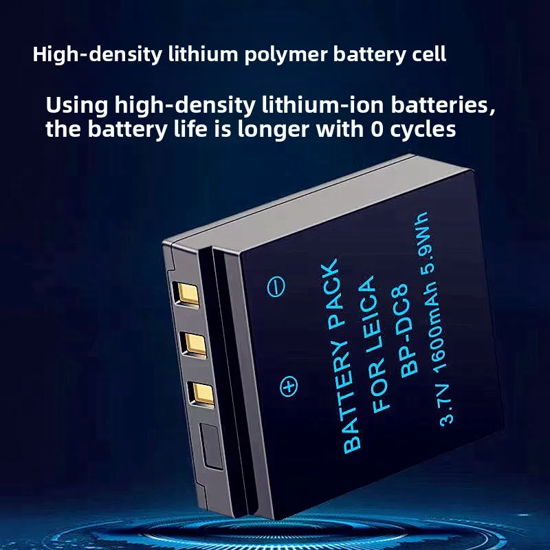 Фото Запасной литий-ионный аккумулятор 3.7V 1600mAh BP-DC8 для цифровых камер Leica X, X1, X2, XE, VARIOX, TYP113 №2