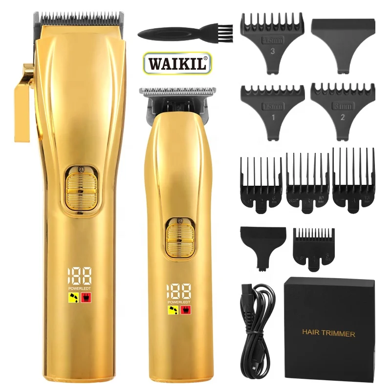 

WAIKIL Professional Hair Trimmer For Men Powerful Beard Shaving Trimmer Rechargeable Haircut Clipper Machine Barber