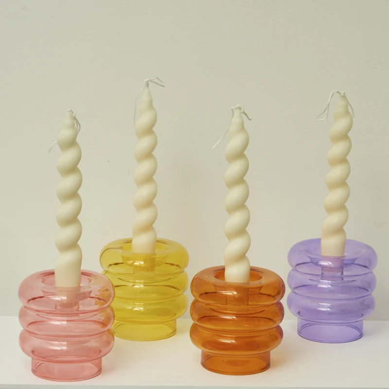 Декоративные свечи с запахом, в форме спирали, 2 шт. для дома, свадебного украшения, центральных элементов декора и в подарок.