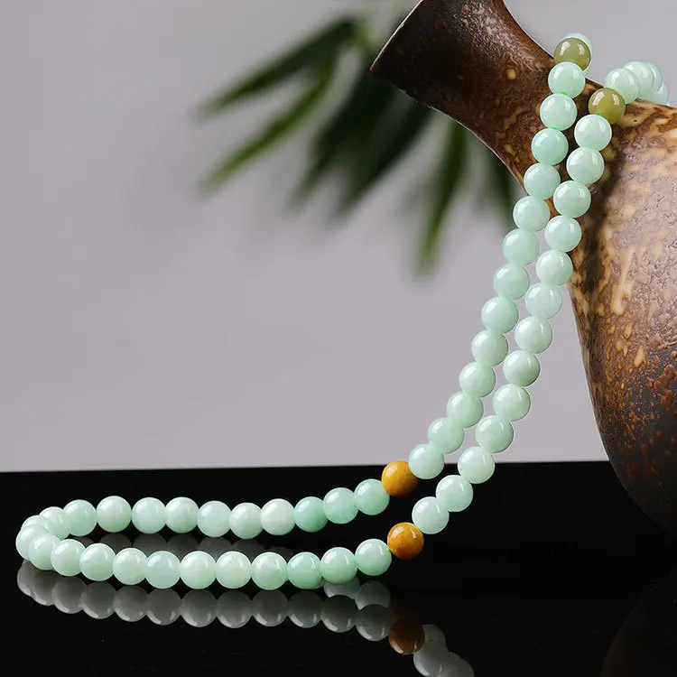 6 мм сертифицированное нефритовое ожерелье женские ювелирные изделия