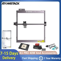 atomstack a5 pro plus 40w upgrade eye protection laser engraver cnc desktop diy lase engraving cutting machine with 410x400 area