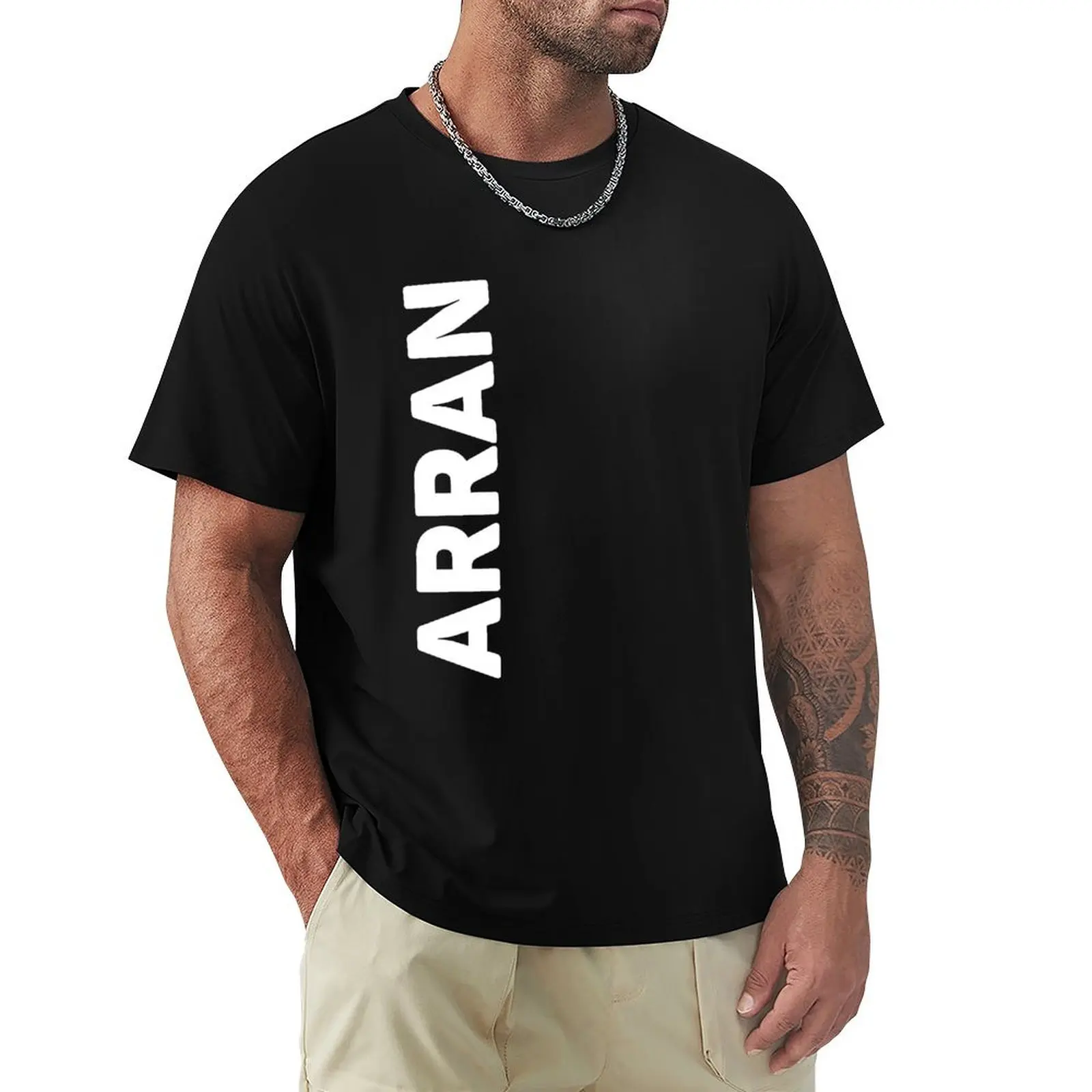 Футболка Arran одежда в стиле аниме летний топ тяжелая мужская