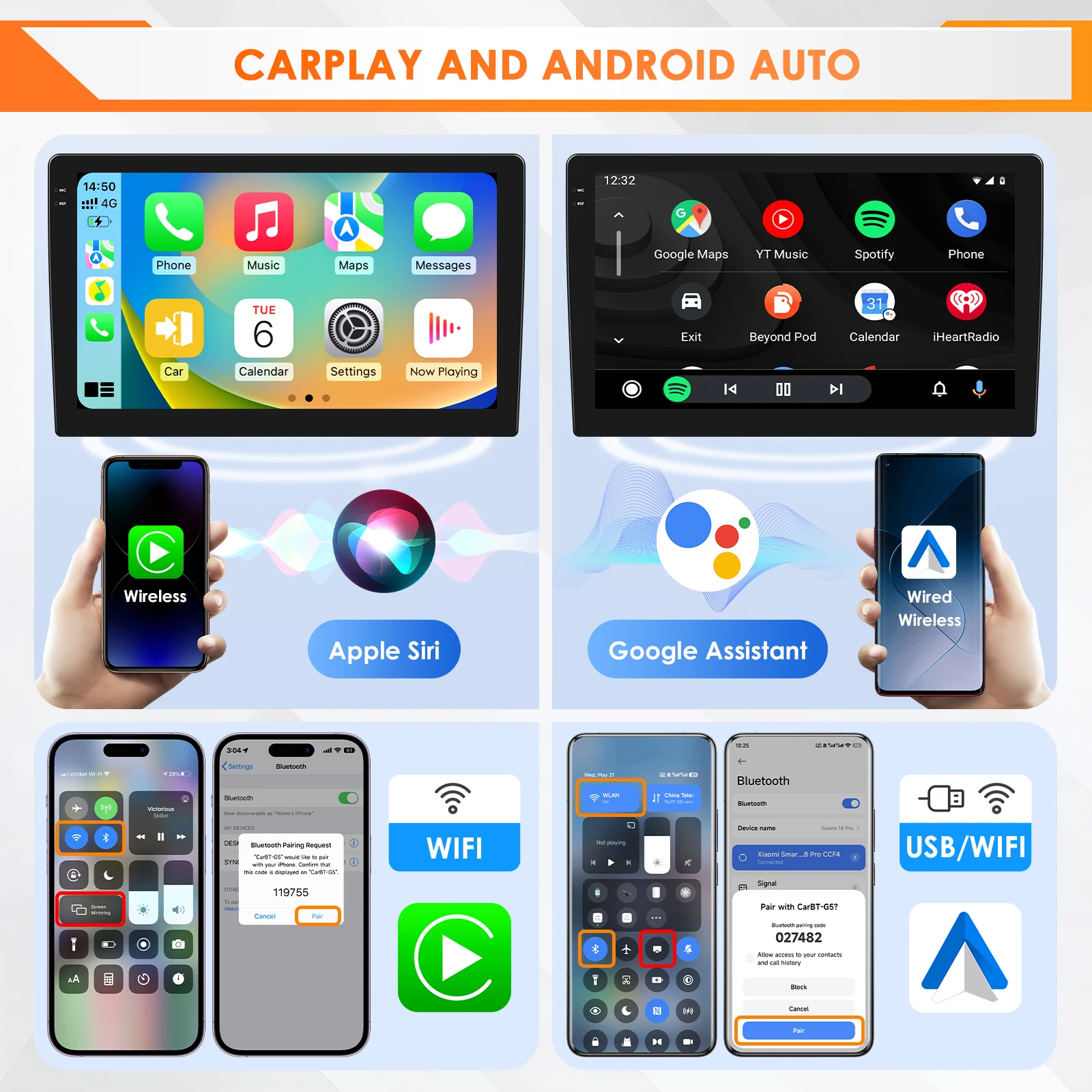 Фото Автомагнитола Hizpo AI Voice с Android Auto для BMW E46 M3 318/320/325/330/335, Rover 75, Carplay, мультимедиа, 4G, DSP, BT №4