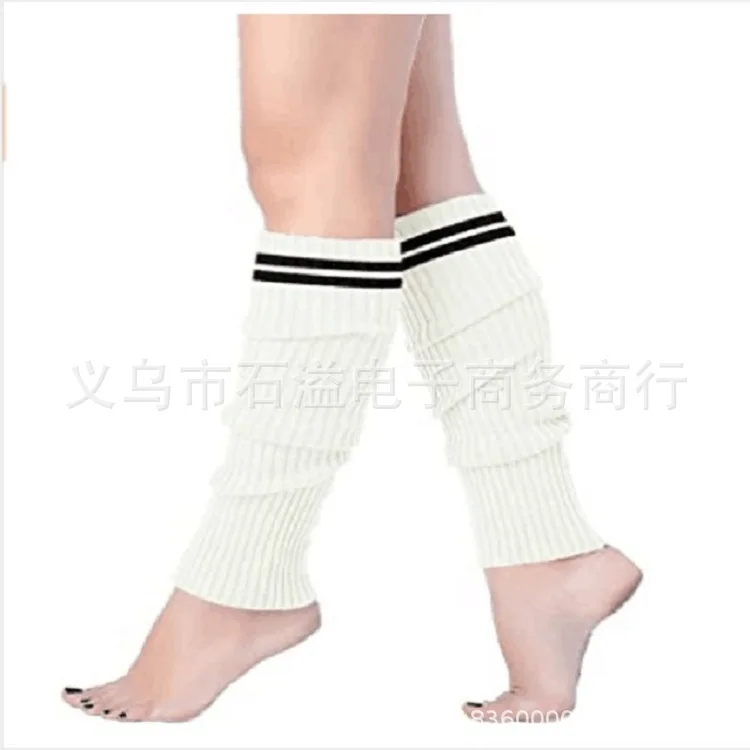 New Japanese Lolita Over Knee Kawaii Leg Warmers Knit Socks Wool Knitted Foot Cover Cosplay Winter Women Autumn Socks Y2k Goth