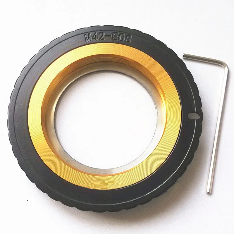 

Metal For M42-EOS Lens Adapter Ring For M42 Lens For Canon EOS EF 5DIII 5DII 5D 6D 7D Adjustable Lens Adaptor Connecting Ring