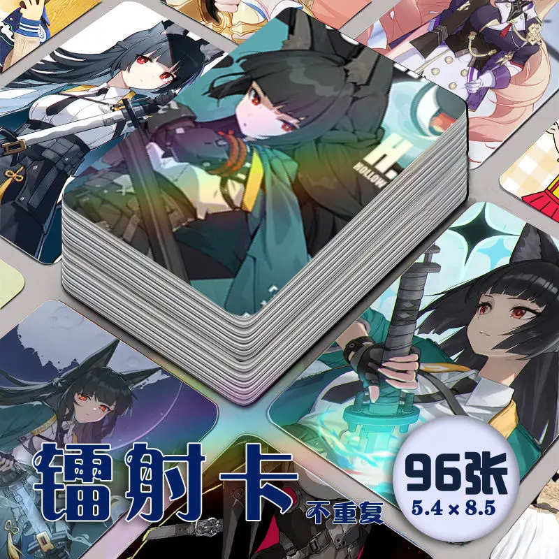 96 шт. Zenless Zone Zero аниме лазерная карта Хосими Мияби косплей закругленные углы ЛОМО