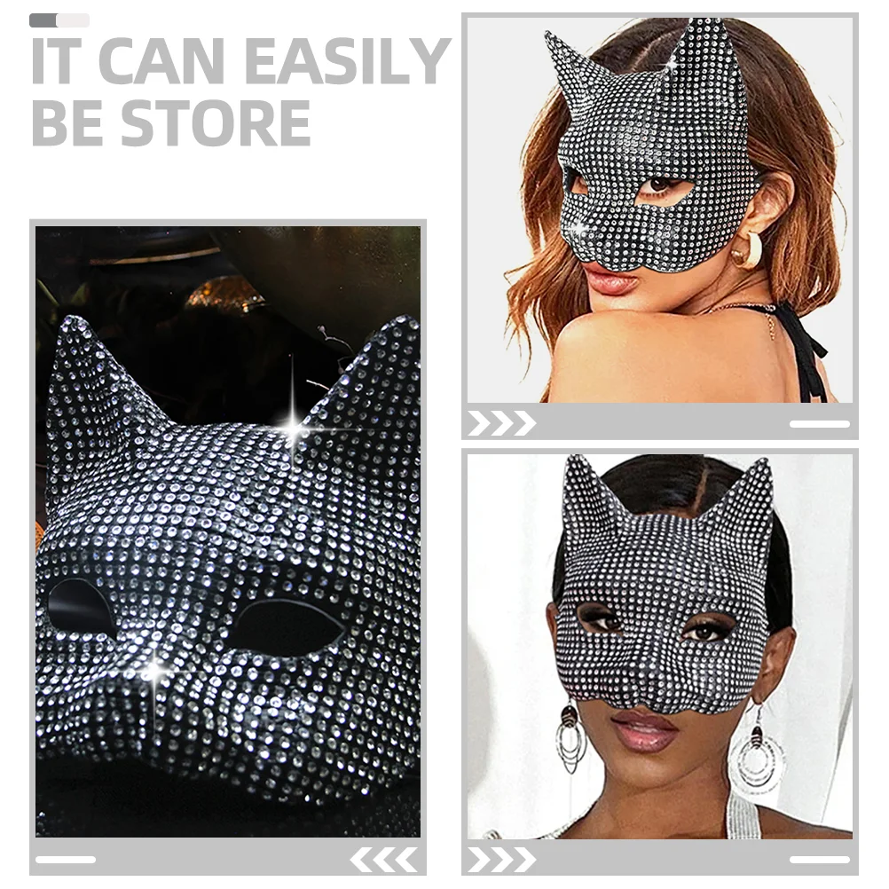 Кошка Леди Маска Фестиваль Женский Реквизит Хэллоуин Костюм Аксессуары Маскарад