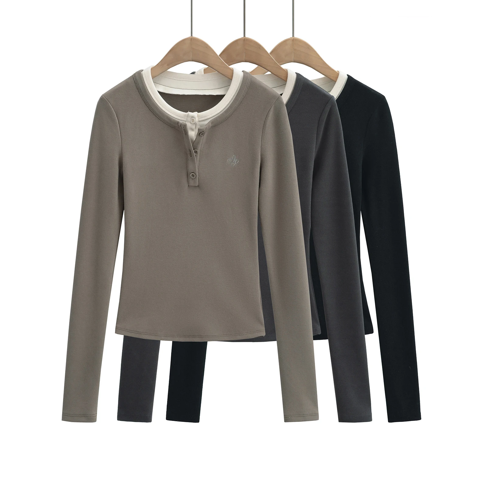 Топ женский с длинным рукавом пикантный укороченный белый модный топ в Корейском