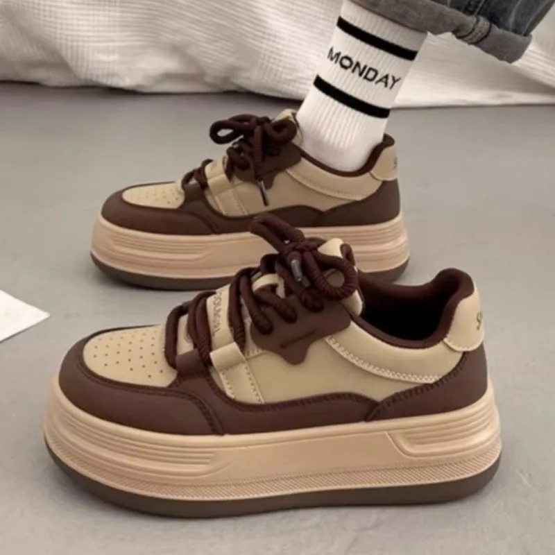 Многослойные женские кроссовки на платформе в гонконгском стиле повседневная