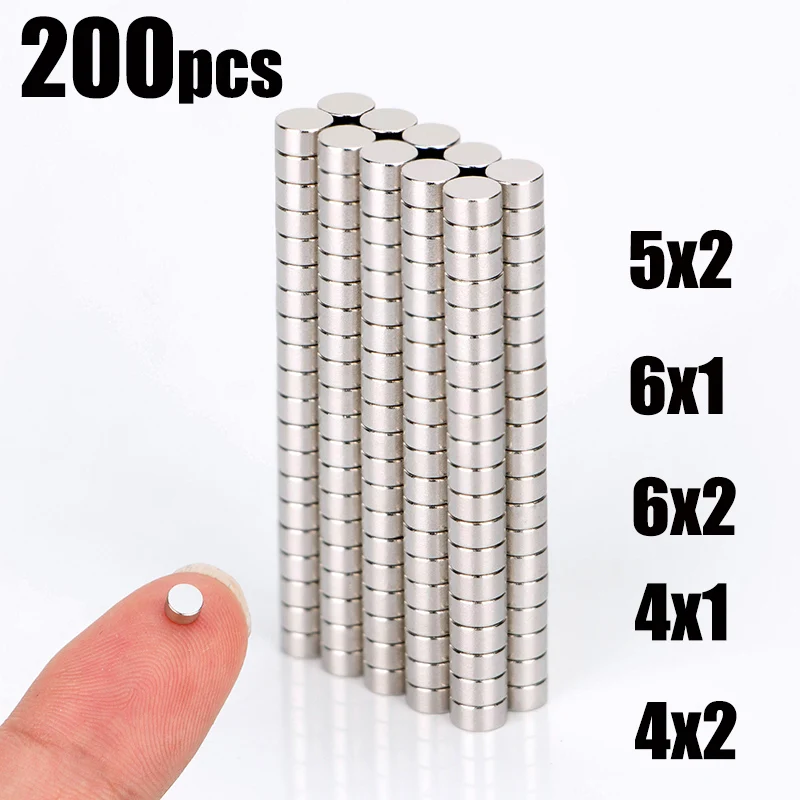 

20 40 80 Pcs 5x2 6x1 6x2 4x2 5x1 Neodymium Magnet NdFeB Round Super Powerful Strong Permanent Magnetic imanes Disc 4x1 5x3