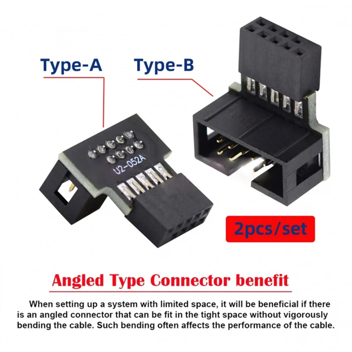 Адаптер USB 2.0 10-контактный 9-контактный разъем для адаптера удлинителя
