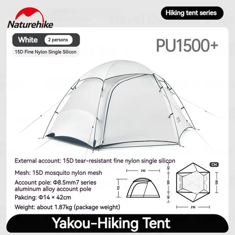 Naturehike CNK2350WS011 4-сезонная трекинговая палатка 1-2 человека