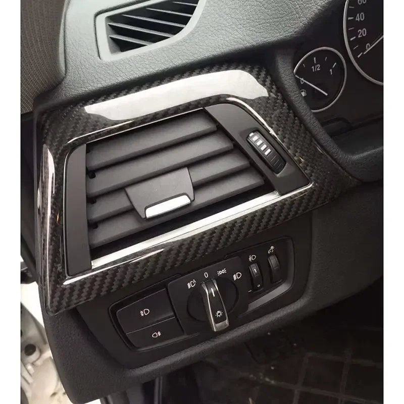 Фото Индивидуальная черная отделка салона из сухого карбона 3K Twill для BMW 3 серии F30 340i LHD, 9 элементов №4