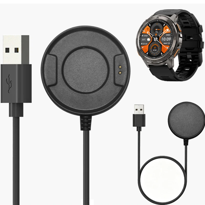 Фото Зарядное устройство-адаптер USB-кабель для зарядки Kospet TANK T3 ULTRA, провод для зарядки смарт-часов, аксессуары для TANK T3 №1