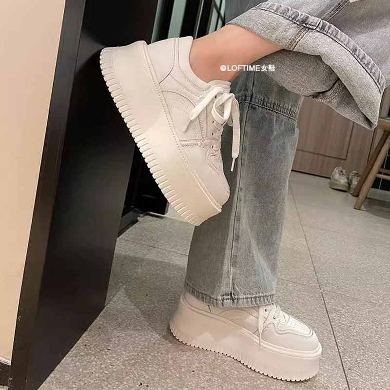 Кроссовки женские в стиле ретро повседневная Уличная обувь на шнуровке дышащие