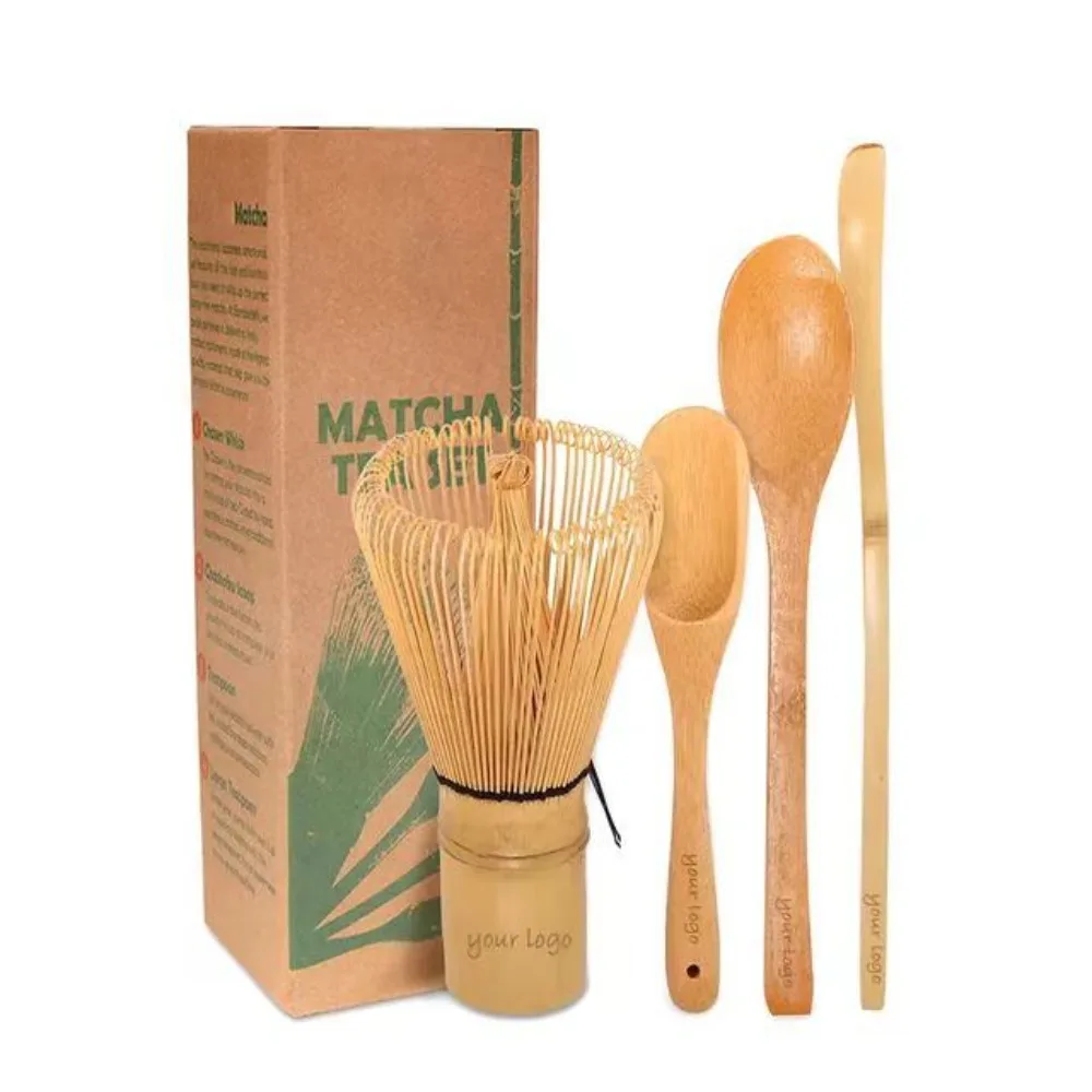 Handmade Bamboo Matcha Whisk Set 100% Natural Bamboo Japanese Matcha Tea Article Handmade Matcha Blender