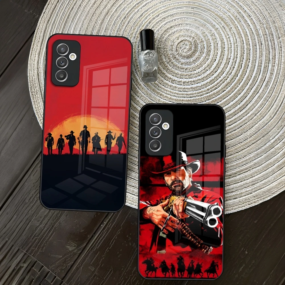 Чехол для телефона Red Dead Redemption 2 Samsung S24 S30 S21 S23 S20 S22 Fe S10 E S9 Note 20 10 Pro Ultra Plus стеклянная